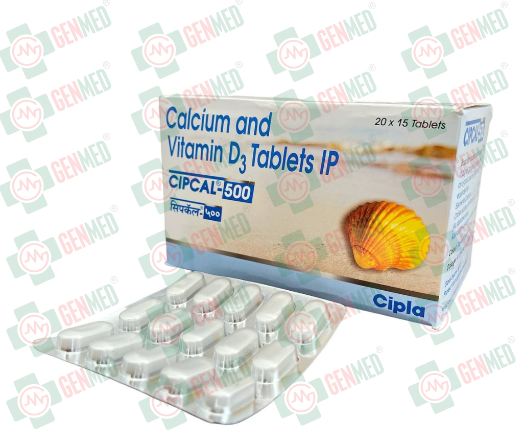 GenMed | Cal G Cal Tablet | Calcium & Vitamin D3 Supplement for Bone ...
