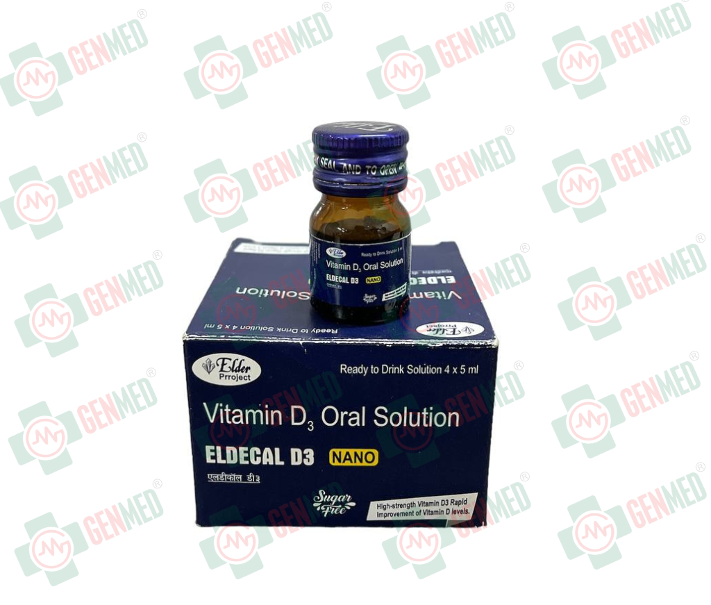 GenMed | Eldecal D3 Nano Shot | Fast-Absorbing Vitamin D3 for Bone ...
