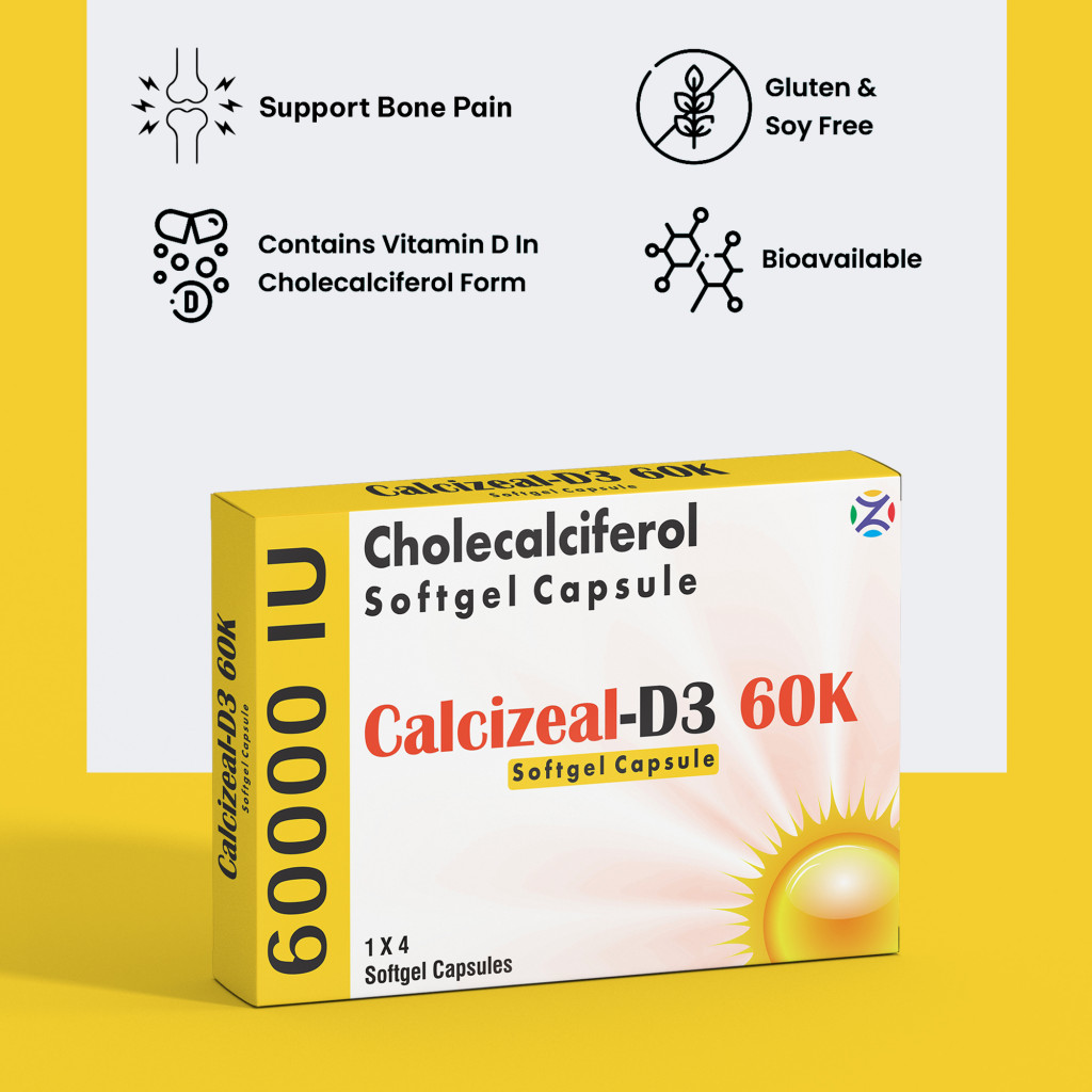 Calcizeal-D3 60K Softgel Capsule