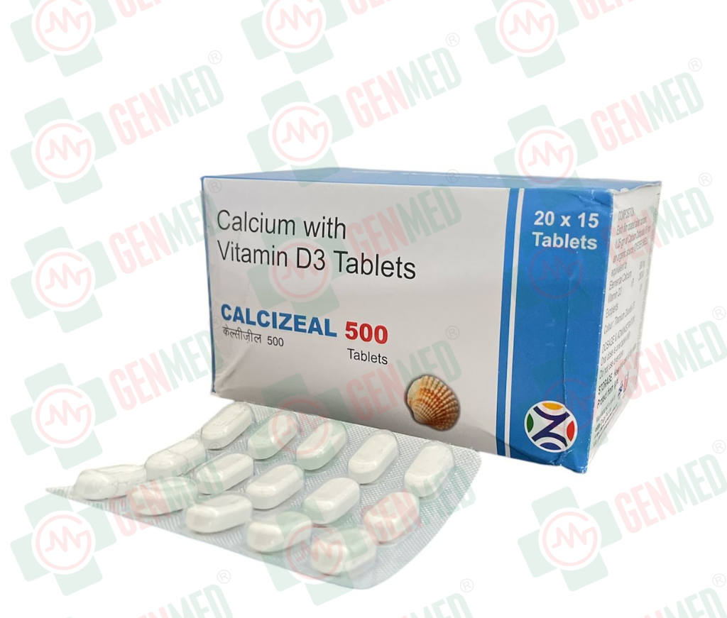 GenMed | Cal G Cal Tablet | Calcium & Vitamin D3 Supplement for Bone ...