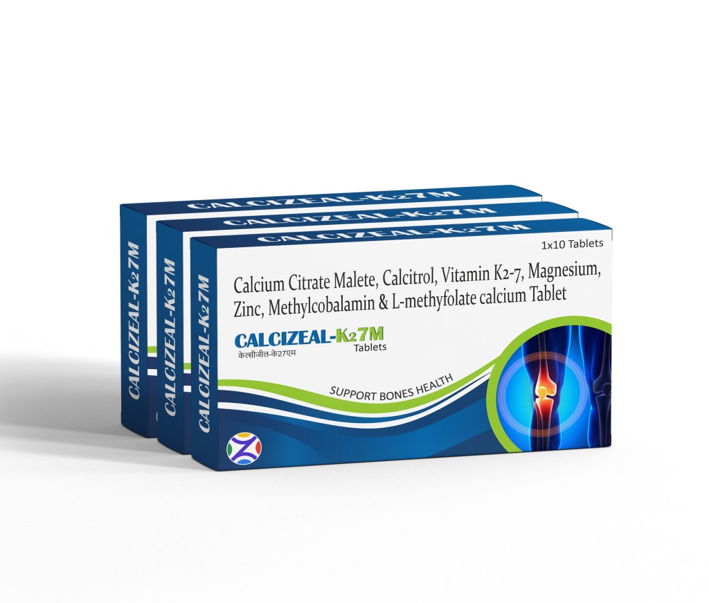 Calcizeal K27M Tablet Pack of 3